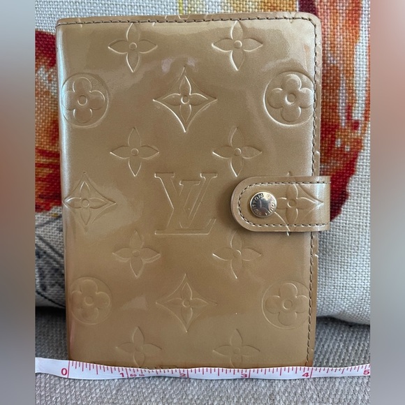 LOUIS VUITTON Agenda Cover PM Monogram Vernis PM/Passport W/LV Ruler⭐️COA⭐️ - Picture 10 of 12